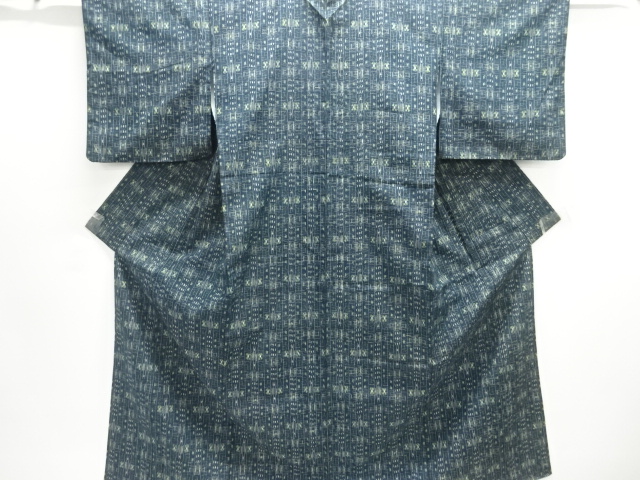JAPANESE KIMONO / TSUMUGI / WOVEN KASURI PATTERN